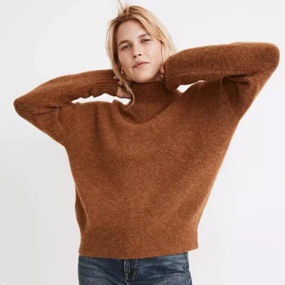 Madewell mock neck cozy knit sweater